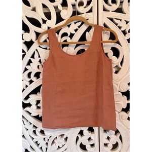 NotPerfectLinen / Not Perfect Linen Porto Tank in Canyon Clay XS